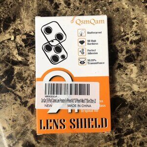 QsmQam [3x3Pack] Camera Lens Protector iPhone 14 Pro & Pro Max 6.1" Silver NEW